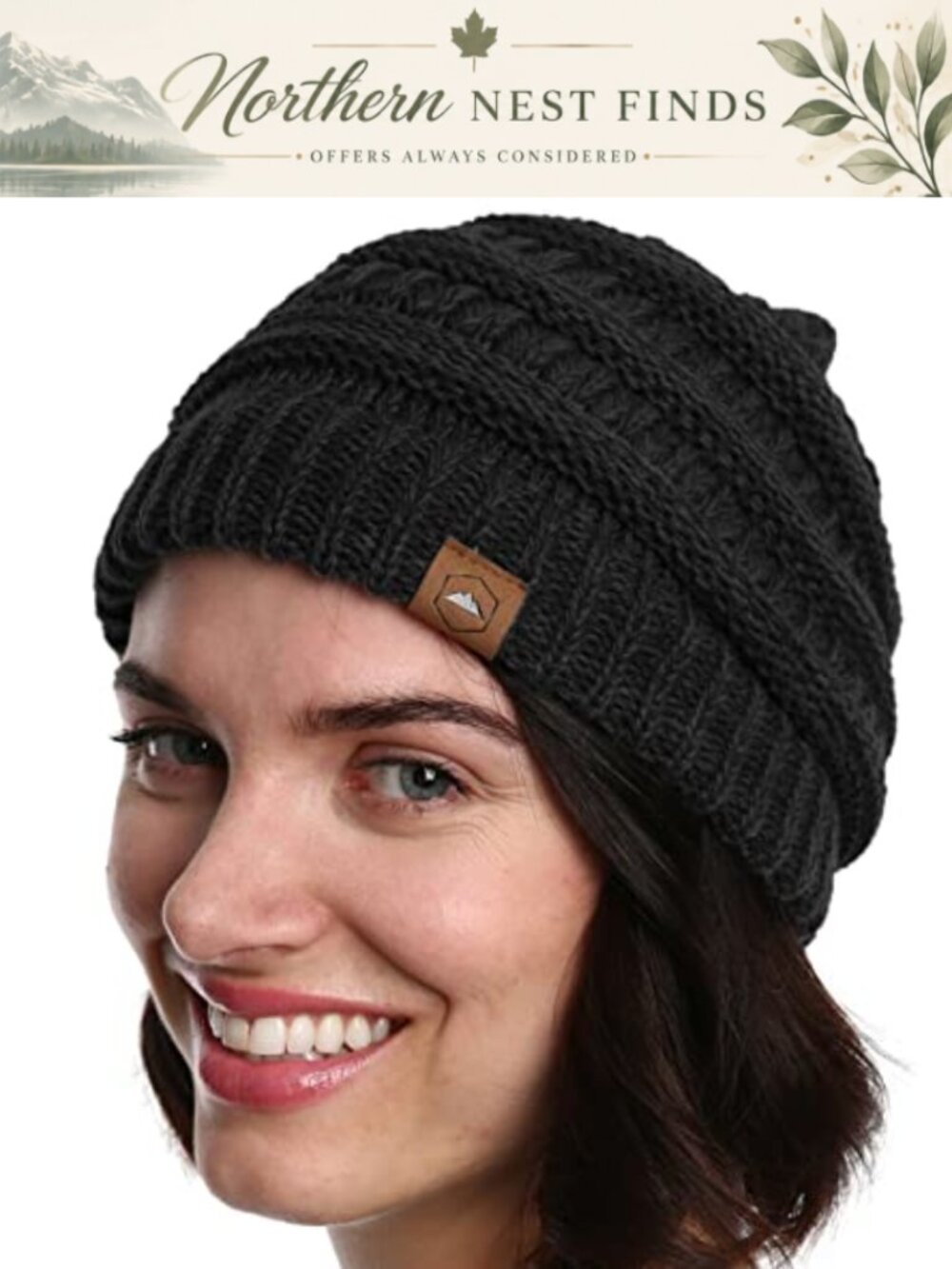 Knit Beanie Winter Hat Ribbed Toboggan Cap Acrylic Warm Stretchy